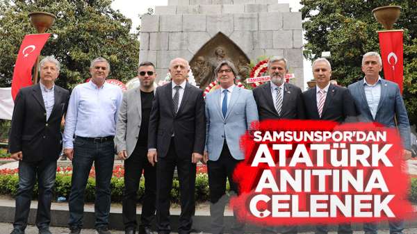 Yılport Samsunspor'dan Atatürk Anıtına çelenk