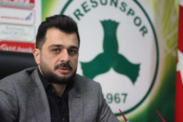 Giresunspor Başkanı Eren: 'Hocamızın istediği 13 tane transfer yaptık' 