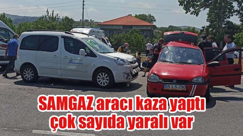 Samsun'da trafik kazası: 8 yaralı