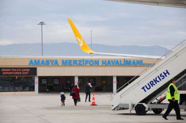 Amasya Merzifon Havalimanından 2019 yılının ilk 7 ayında 100 binden fazla yolcu 