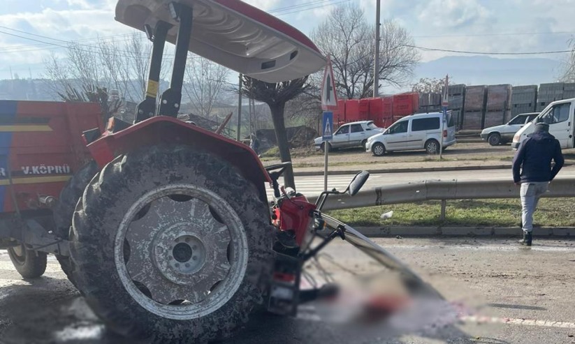 Samsun'da traktör ile hafriyat kamyonu çarpıştı: 1 ölü