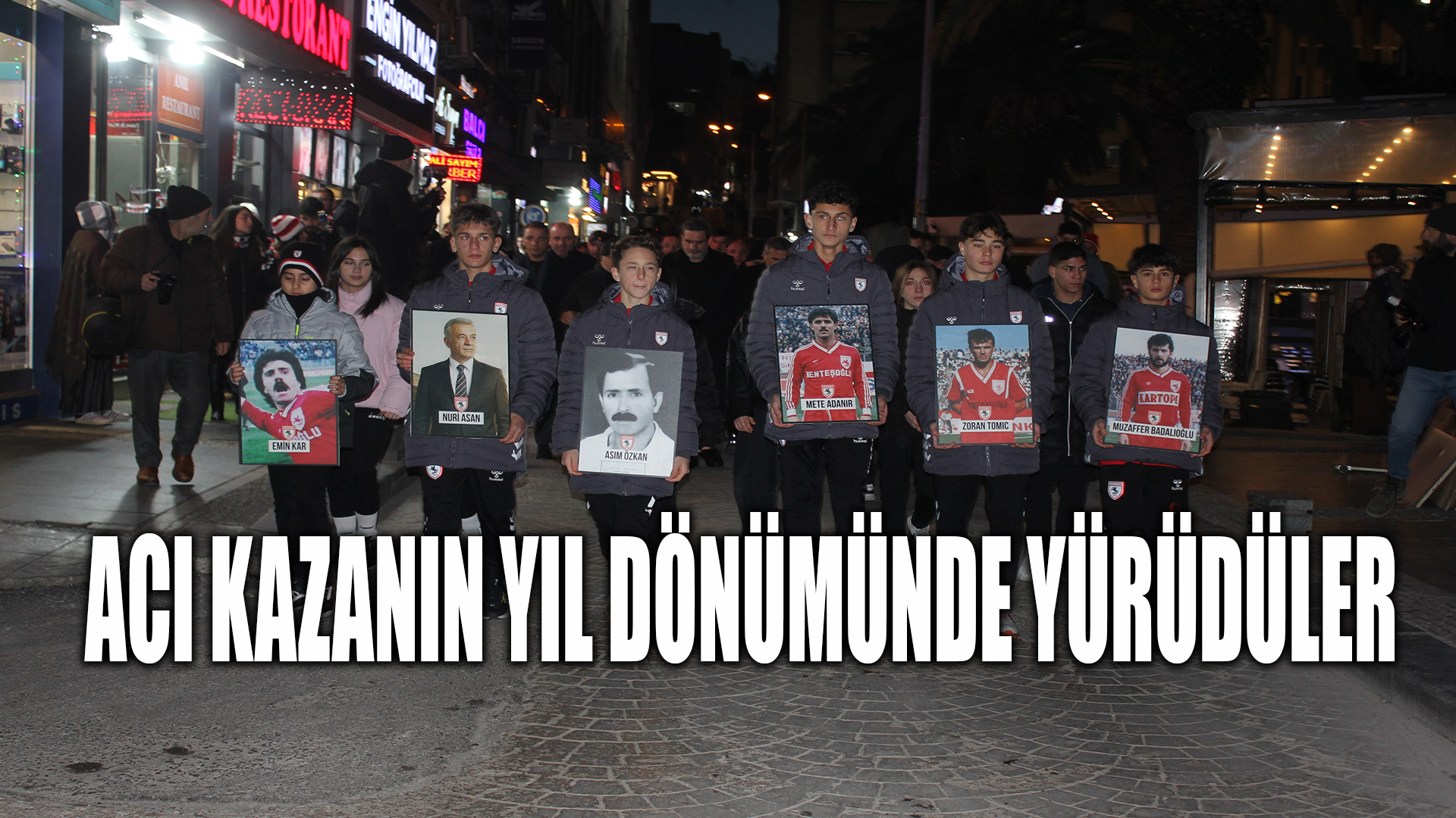 Samsunspor acı kazanın yıl dönümünde yürüdü