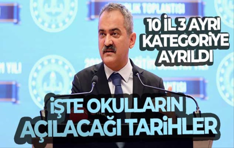 Bakan Özer açıkladı! İşte okulların açılacağı tarihler