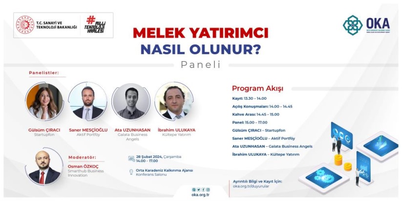 Girişimcilik ekosisteminin önemli aktörleri Samsun'da panel gerçekleştirecek