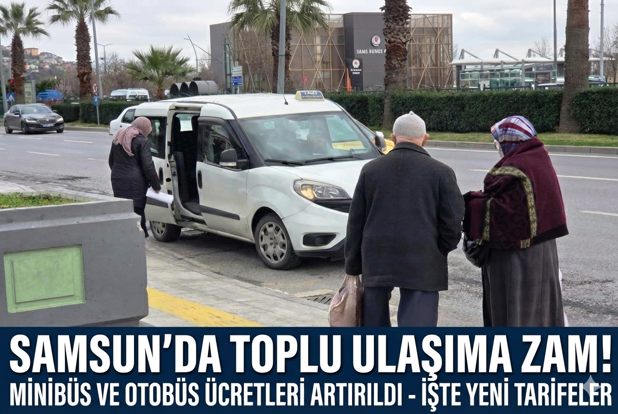 Samsun'da toplu ulaşım fiyat tarifesi güncellendi