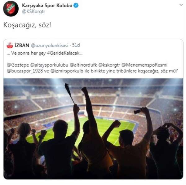 İzmir kulüpleri tek yürek: 'Her şey geride kalacak' 