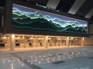 Rize-Artvin Havalimanı terminal binasının iç mimarisi dikkat çekiyor