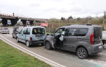 Samsun'da zincirleme trafik kazası!
