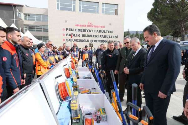 Amasya'da AFAD'a 600 bin TL'lik yeni teknik ekipmanlar alındı