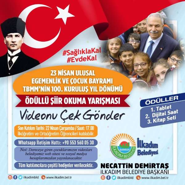 '23 Nisan Şiir Yarışması'na büyük ilgi