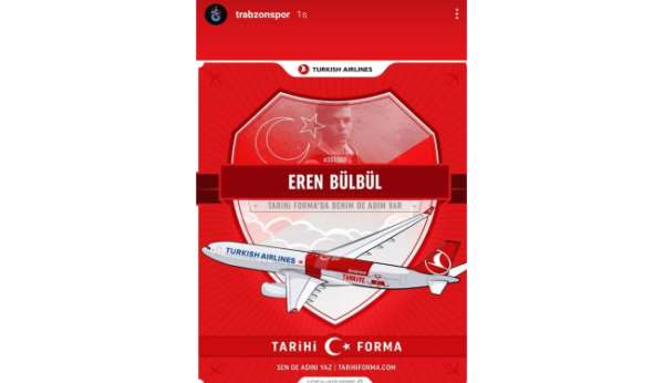 Trabzonspor 'tarihi formaya' Eren Bülbül'ün ismini de yazdıracak.