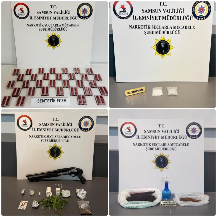Samsun'da Uyuşturucuya Ağır Darbe: 4 Gözaltı