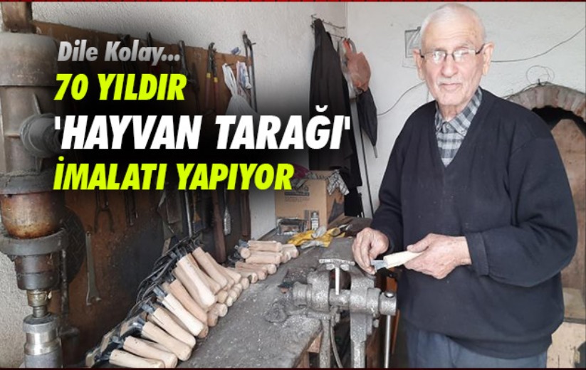 Dile kolay Samsun'da 70 yıldır 'hayvan tarağı' imalatı yapıyor