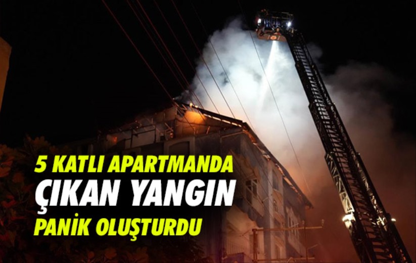 Samsun'da 5 katlı apartmanda çıkan yangın panik oluşturdu