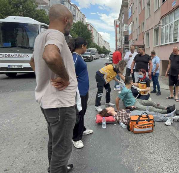 Çorlu'da ATV ile motosikletin çarpıştığı kazada 2 kişi yaralandı