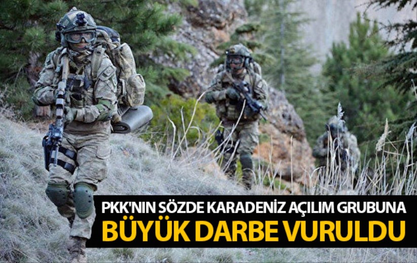 PKK'nın sözde Karadeniz açılım grubuna büyük darbe vuruldu