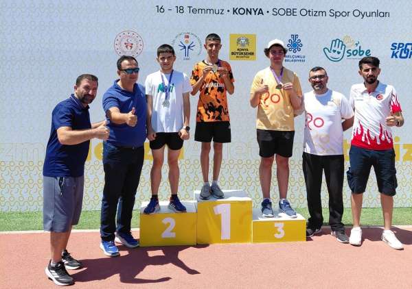 Aydınlı özel sporcular Konya'dan beş madalya ile döndü