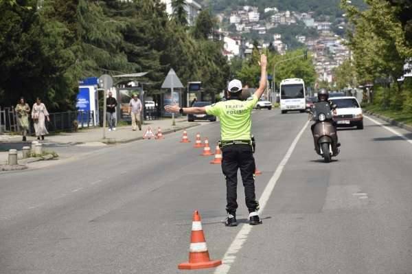Ordu'da bir haftada 18 bine yakın araç ve sürücüsü denetlendi