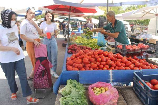 Manyas'ta yerli ürün bollaşınca sebze fiyatlarında düşüş yaşandı