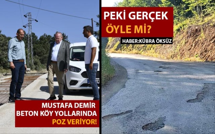 Mustafa Demir beton köy yollarında poz veriyor! Peki gerçek öyle mi?