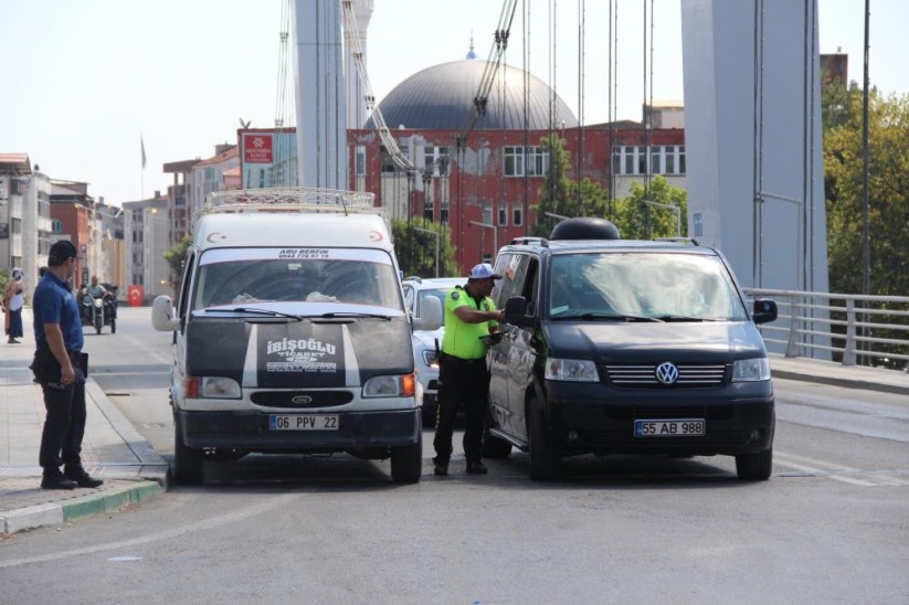 Samsun'da sürücülere sıkı denetim