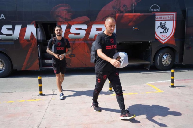 Samsunspor, Panathianikos maçı için Atina'ya gitti