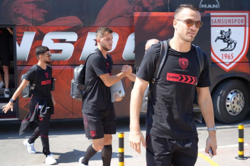 Samsunspor, Panathianikos maçı için Atina'ya gitti