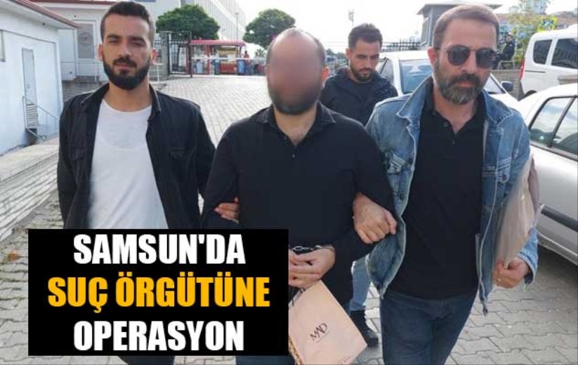 Samsun'da suç örgütüne operasyon