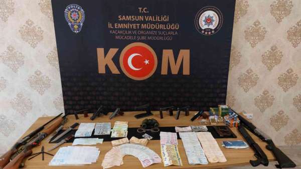 Samsun'da suç örgütüne operasyon: 15 gözaltı