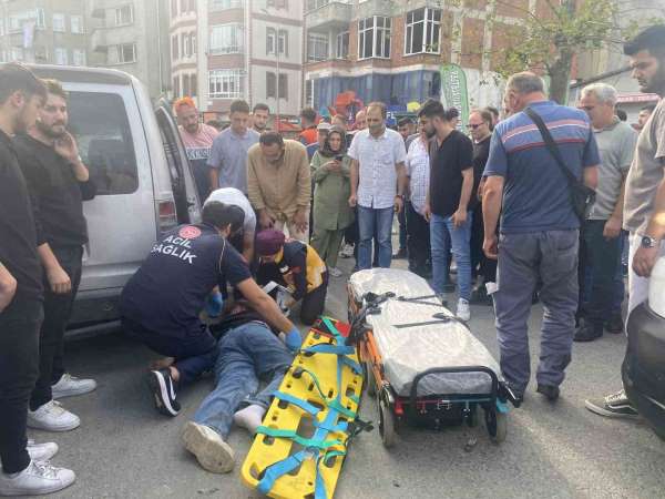 Ordu'da motosiklet ile hafif ticari araç çarpıştı: 1'i ağır 2 yaralı