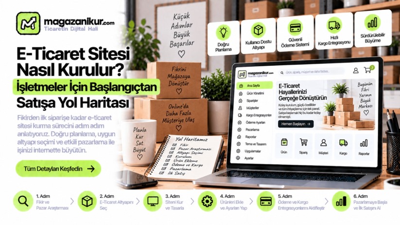 E-Ticaret Sitesi Nasıl Kurulur? İşletmeler İçin Başlangıçtan Satışa Yol Haritası