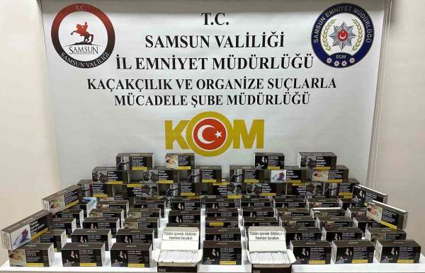 Samsun'da kaçak makaron operasyonu