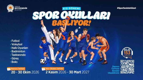 Samsun'da Kış Spor Okulları'nda başvurular başladı