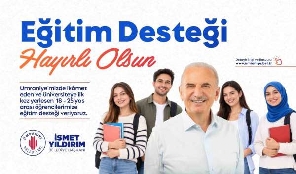 Ümraniye Belediyesi'nden üniversiteli gençlere 20 bin TL eğitim desteği