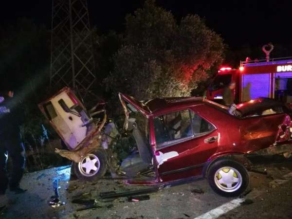 İznik'te feci kaza: 1 ölü, 3 yaralı