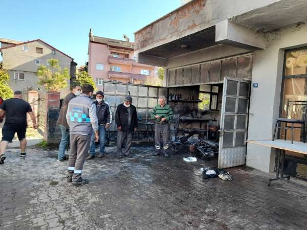 Motosiklet tamir ederken canından oluyordu