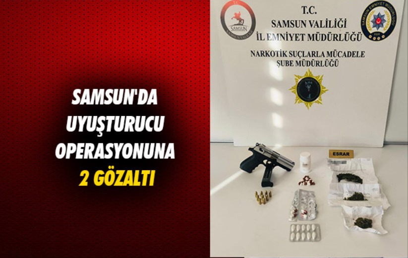 Samsun'da uyuşturucu operasyonuna 2 gözaltı