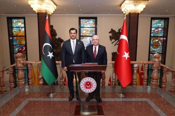 Bakan Güler, Libya Ulusal Ordusu Genel Komutan Yardımcısı Hafter'i kabul etti