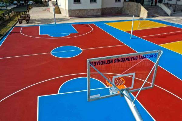 92 okula basketbol ve voleybol sahası yapıldı - Kocaeli haber