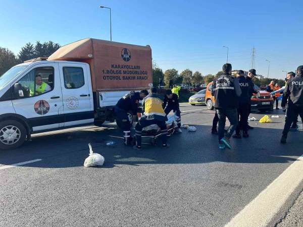 Sancaktepe TEM'de feci kaza: Yolcu otobüsü çarptı, metrelerce savrularak hayatını kaybetti