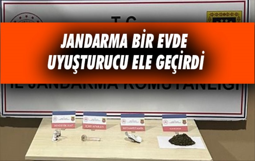 Samsun'da Jandarma bir evde uyuşturucu ele geçirdi