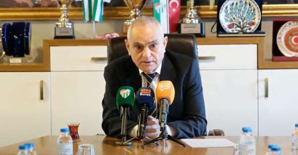 Bursaspor Başkanı Recep Günay: '120 milyon TL faiz ödüyoruz'