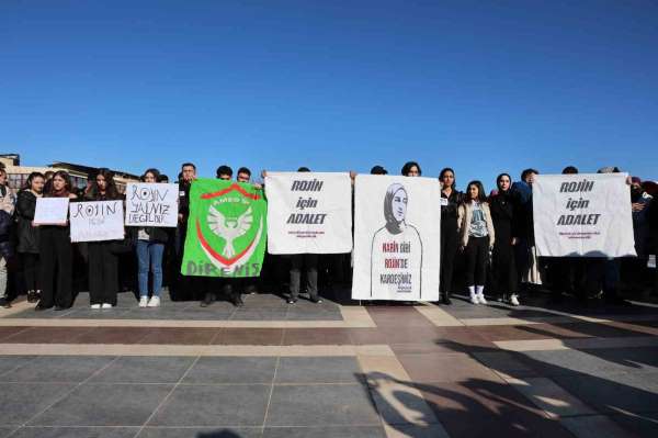 Diyarbakır'da üniversite öğrencileri ve Rojin Kabaiş'in babası 'adalet' çağrısında bulundu