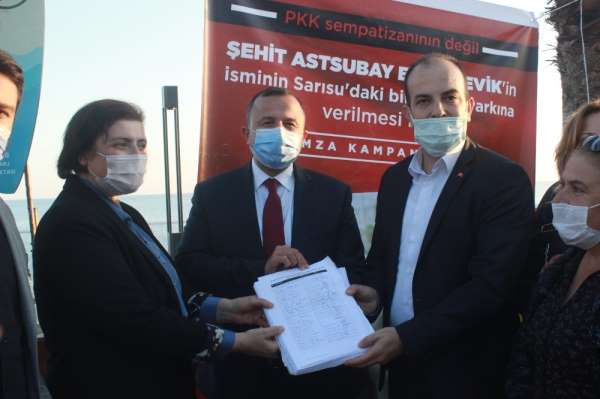 Şehit Astsubay Esma Çevik Parkı için 10 bin imza 