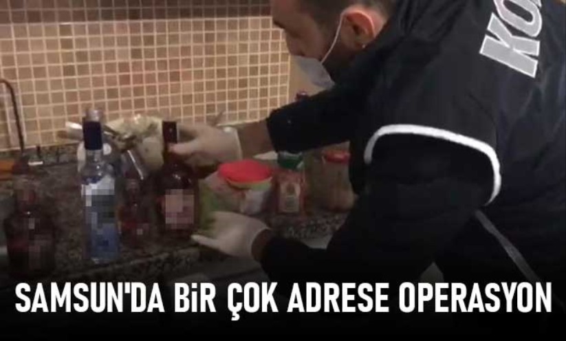 Samsun'da bir çok adrese operasyon