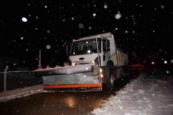 Kahramankazan'da karla etkin mücadele