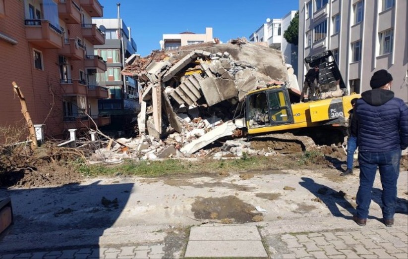 Samsun'da inşaatta korkunç kaza