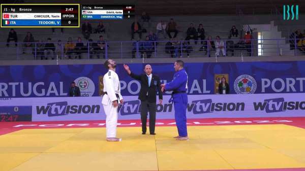 Bursa'lı milli judocu Portekiz'den bronz madalya ile döndü