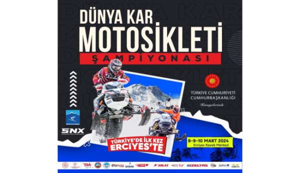 Erciyes; Dünya Kar Motosikleti Şampiyonası ve Erciyes Cup'a ev sahipliği yapacak
