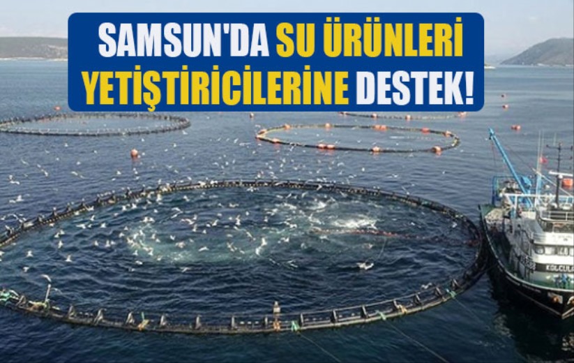 Samsun'da su ürünleri yetiştiricilerine destek!